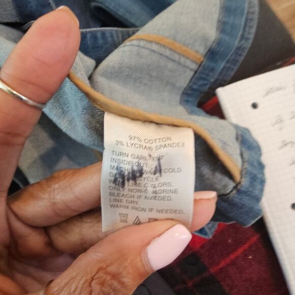 Classiques Entier Vintage Belted Jean Jacket Shirt Size 10 - Picture 6 of 7